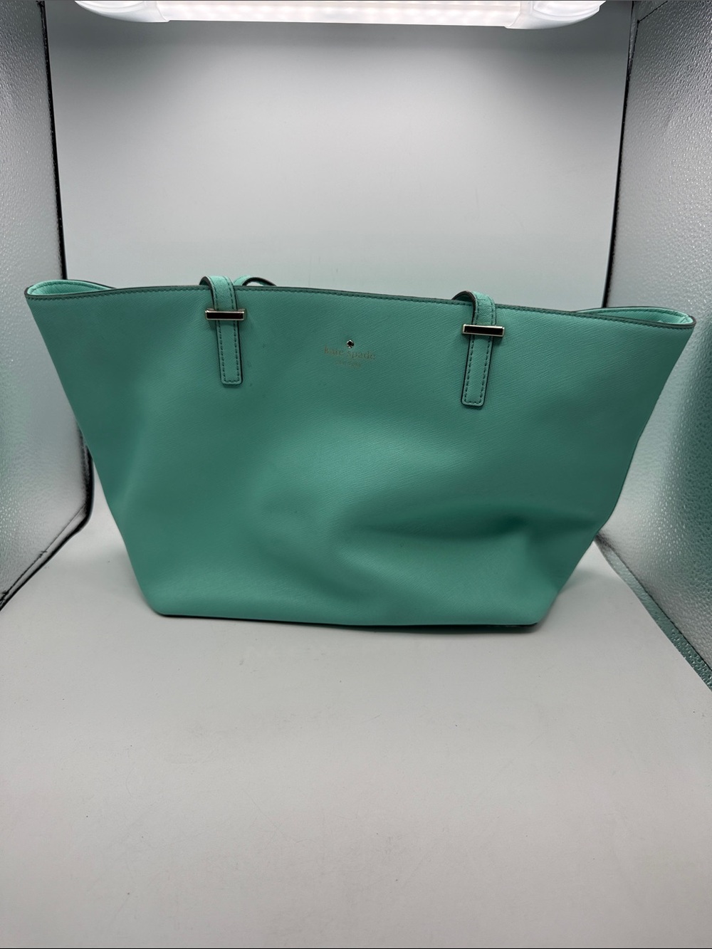 Kate spade Mint Green Pebble Leather Tote S16